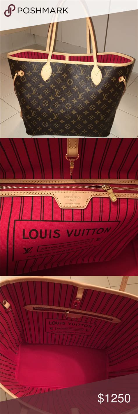 louis vuitton bag red interior